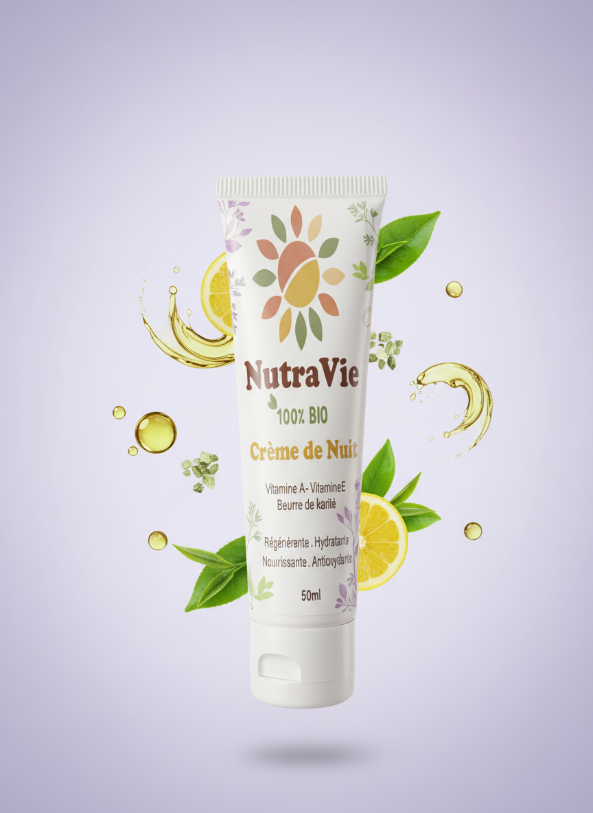 Crème de Nuit Nutravie, étape 3 du rituel réparateur du soir, Maroc