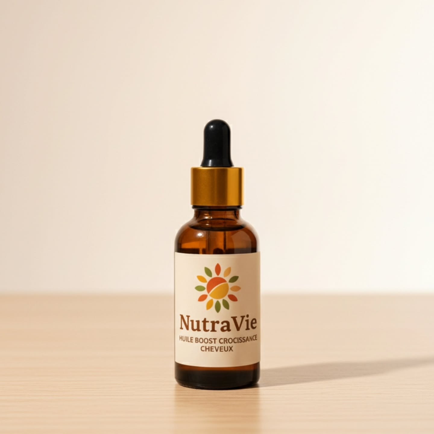 Huile Boost Croissance Nutravie 30ml, huile naturelle stimulante pour cheveux, Maroc